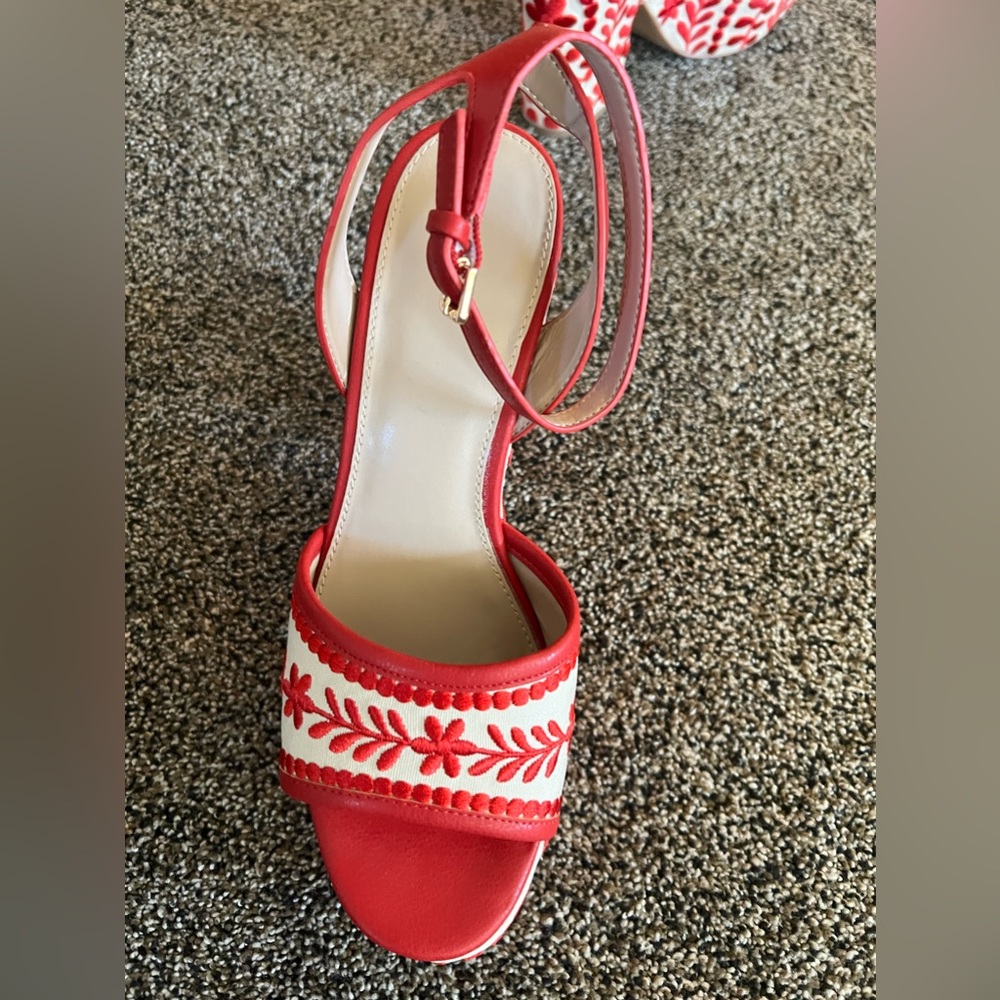 Aldo Quintinia Red and Tan shoes never worn NEW still in BOX